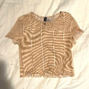 Sheer crop top
